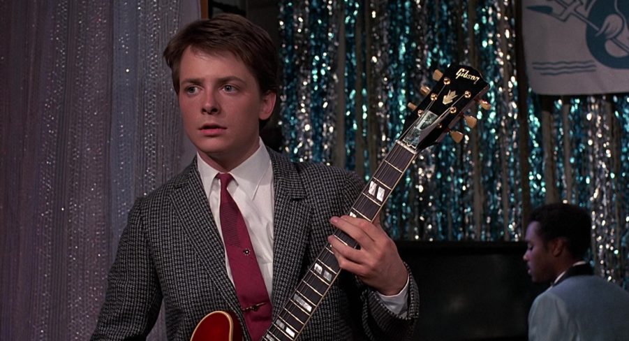 Gibson guitar used by michael j. fox marty mcfly in back to the future 2 901x488