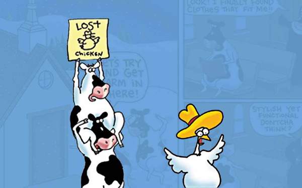 2 Cows and a Chicken